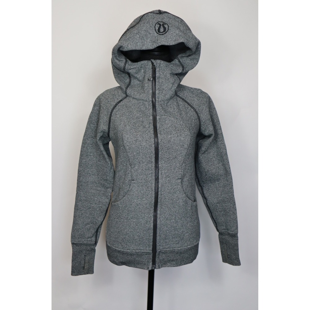 Lululemon‎ Women's Grey Full Zip Hooded Jacket Size 4